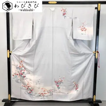 호몬기 물줄기에 꽃 무늬 사가라 자수 유키하나 K-4917
