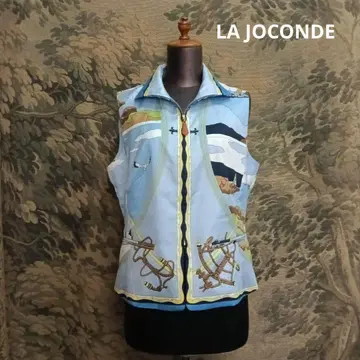 LA JOCONDE 마린풍 올 패턴 라 조콘다 집업 베스트