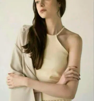 Eaphi one shoulder layered tops