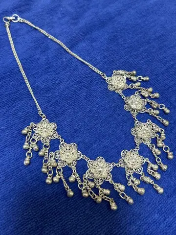 실버 목걸이 발리 은선 세공 빈티지