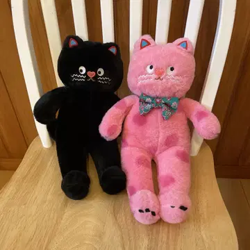 핑크 고양이, 크로네코 2개 세트 봉제 인형