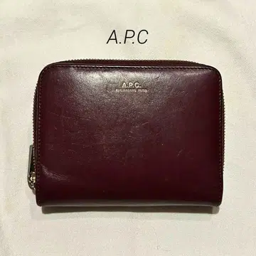 A.P.C. 버건디 접이식 지갑