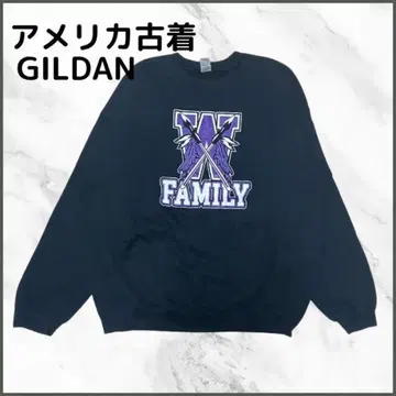 GILDAN 맨투맨 블랙 크루넥 vintage 아카이브