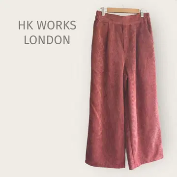 HK 웍스 런던 [ M ] 코듀로이 와이드 팬츠 베리색 가을/겨울