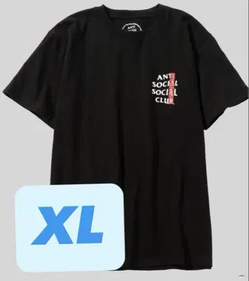 히라모토 렌 ANTI SOCIAL SOCIAL CLUB 티셔츠 XL 블랙