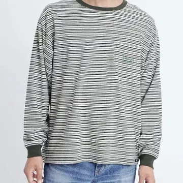 24SS 최근 YANUK 보더 롱 슬리브 와이드 티셔츠 컷소