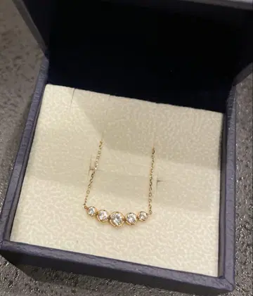 Star Jewelry Girl 목걸이 k10 화이트 토파즈