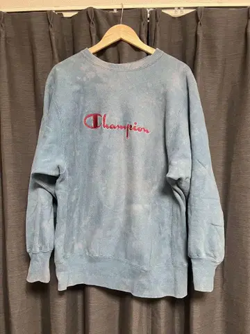 Champion Reverse Weave 트레이너 XL 블루 구제 의류