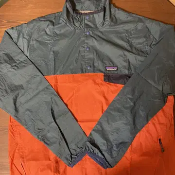 patagonia XL 나일론 자켓 오렌지/그레이