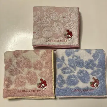 새상품 3장 로라 애슐리 마이멜로디 타월 손수건 핸드 타월 기프트