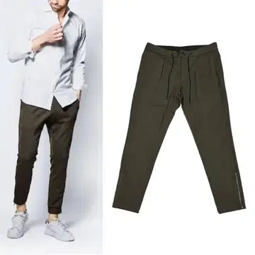 1회 착용 2.9만 21SS 하시모토 준 슬림 저지 팬츠