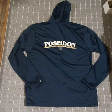 에버그린 POSEIDON 후드 부착 후드티 네이비