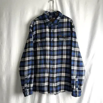00s ORVIS 헤비 플란넬 체크 셔츠 XL 빅 사이즈