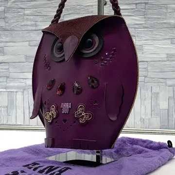 컨디션 최상 레어 ANNA SUI 안나수이 올빼미 핸드백 수납 가방 포함