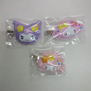산리오 가면 같은 시크릿 앞머리 클립 쿠로미 마이멜로디 피아노