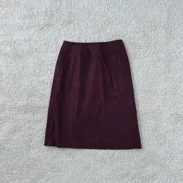 타이트 스커트 무릎 기장 캐주얼 심플 코튼 안감 있음 가을 겨울 코디