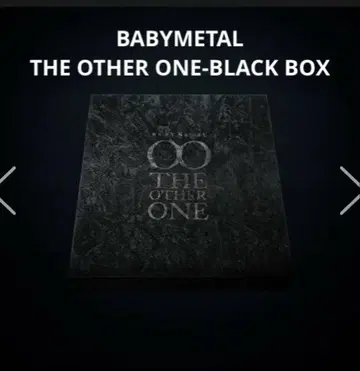 BABYMETAL THE OTHER ONE-BLACK BOX