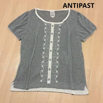 ANTIPAST 안티파스토 배색 컬러 반팔 썸머 니트