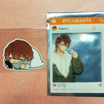 플러스메이트 PLUSMATE 스티커 SNS풍 클리어 카드 슈보 유즈루