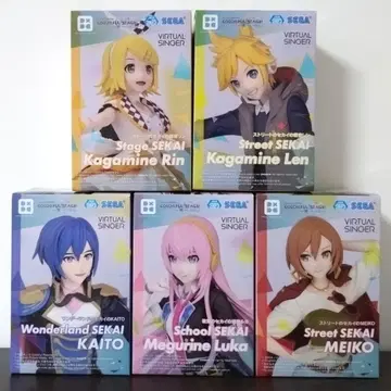 프로세카 린 렌 루카 MEIKO KAITO 피규어