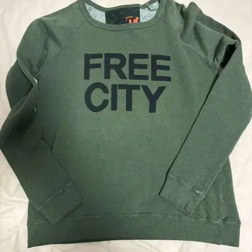 미사용품 FREE CITY 프리시티 롱T 맨투맨