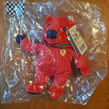 Ferrari 봉제 인형 체크 무늬 깃발 포함