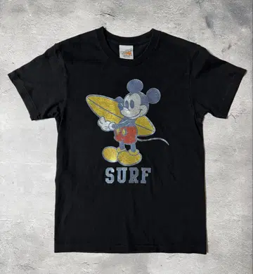 미사용 Marbles 티셔츠 MICKEY MOUSE SURF BLACK