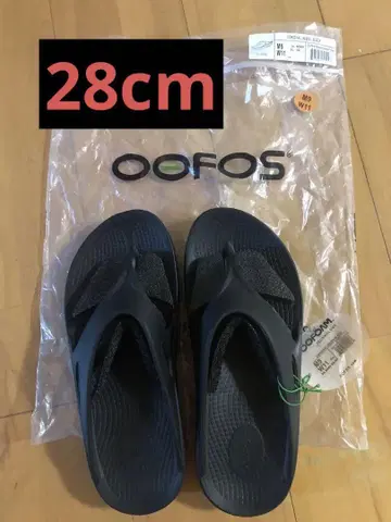 OOFOS 리커버리 샌들 블랙