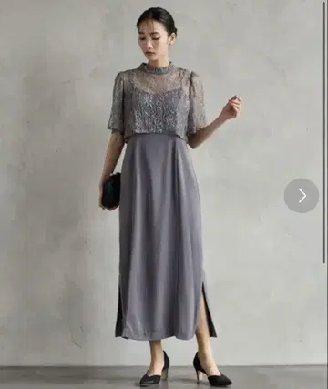 AIMER 레이스 블라우스 포함 3way 타이트 파티 드레스
