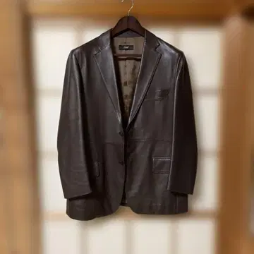 THE 다크 브라운 가죽 자켓