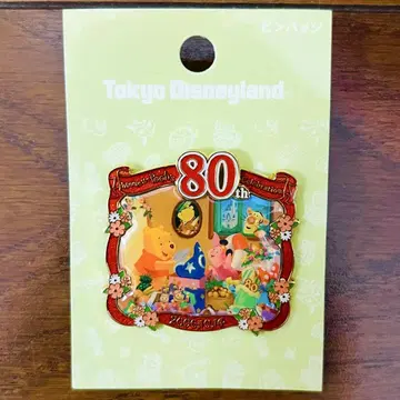 도쿄 디즈니랜드 푸우 80주년 핀 배지 피글렛 티거