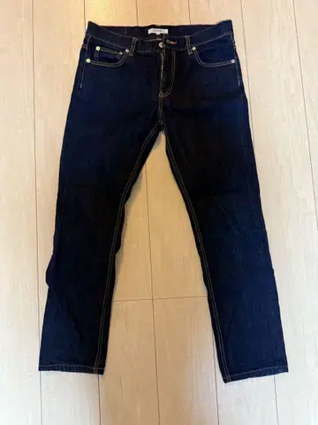 TOMMY M 다크 블루 스트레이트 데님