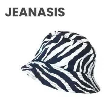 JEANASIS 버킷 햇 지나시스 제브라 패턴 모자 구제 의류