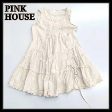PINK HOUSE 핑크하우스 튜닉 프릴 리본