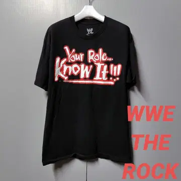 WWE 더 락 프린트 티셔츠