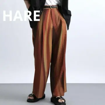 HARE MARBLE-PATTERN 하레 팬츠 슬랙스 멀티 컬러