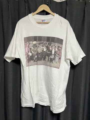 Hanes X-Large 화이트 티셔츠 구제 의류