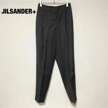 iq20 JILSANDER+/새상품급/슬랙스/풀렝스 광택감 팬츠/개성적인