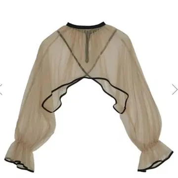 2WAY VEIL TULLE TOP 베이지 S 사이즈