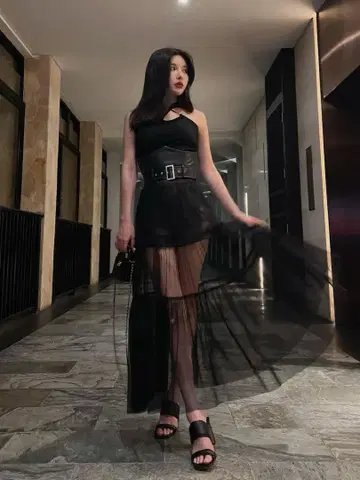 Darich 코르셋 튤 롱 스커트