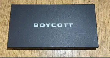 BOYCOTT 보이콧 천연 가죽 장지갑
