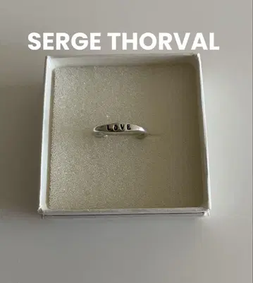SERGE THORVAL 세르주 트라발 LOVE 반지 실버