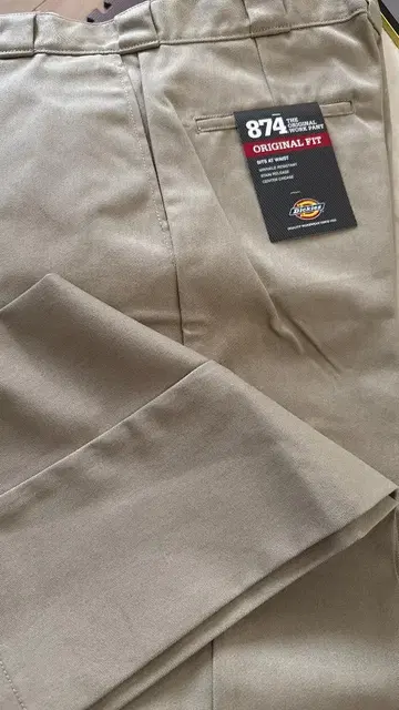 Dickies 874 워크 팬츠 32 베이지