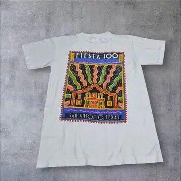 90s Art Tee 샌안토니오 Fiesta 100주년 레어 페스티벌