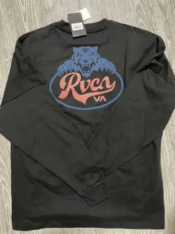 RVCA 라이온 그래픽 긴팔 셔츠 M 블랙