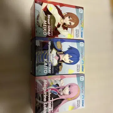 SEGA 보컬로이드 피규어 3종 세트