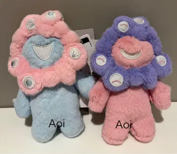 엑스포 akuaku 파스텔 컬러 봉제인형 키링 파스텔 핑크