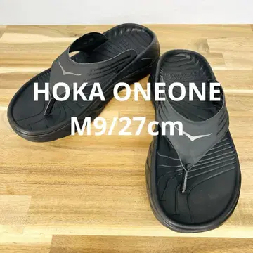 [ HOKA ONEONE ] 오라 리커버리 샌들 톤 블랙 M9/27cm