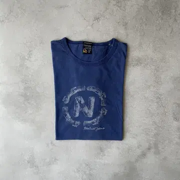 00년대 노티카 로고 티셔츠 반팔 블루 L USA Nautica