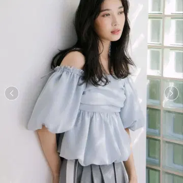FRAY I.D 프레이 아이디 3Way 오프숄더 퍼프 슬리브 블라우스